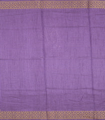 Lavender Printed Synthetic Dola Silk Saree With Zari Stripes & Border-SY0313