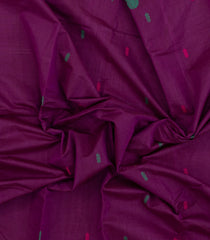 Magenta Woven Chettinad Cotton Saree With Buttas-CN1875