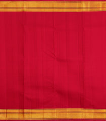 Crimson Handloom Kanchipuram Silk Saree With Kamalam Motifs-KA16188