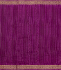 Magenta Printed Synthetics Dola Zari Lining With Jacquard Zari Border-BL5186