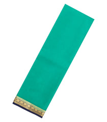 Aquamarine Woven Mysore Silk Saree With Contrast Border-MS3855