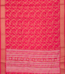 Red Woven Synthetic Dola Silk Saree With Floral Motifs-BL4647