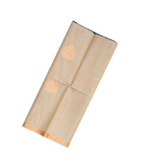 Taupe Handloom Silk Cotton Saree With Buttas & Contrast Pallu-SC3626