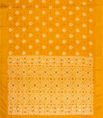 Mustard Printed Synthetic Dola Silk Saree With Zari Motifs & Border -SY0344