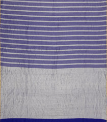 Purple Woven Banarasi Khaddi Georgette Silk Saree With Stripes-BE1952