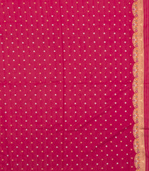 Pink Woven Dupion Silk Saree With Buttas & Meena Borders-DS0589