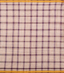 Purple Woven Kadappa Cotton Saree With Checks-KN0732