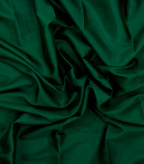 Dark Green Woven Mysore Silk Saree With Contrast Zari Border-MS3821