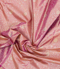Magenta Woven Tissue Silk Saree With Floral Zari Motifs-KA15554