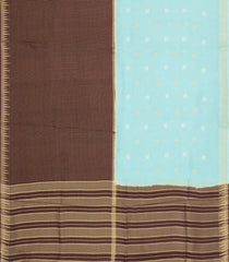 Maroon & Turquoise Woven Blended Viscose Half & Half Saree-BL5521