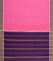 Pink Woven Mysore Silk Saree With Contrast Zari Border-MS3832