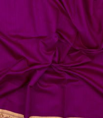 Purple Woven Art Dupion Saree With Meena Floral Border-BL5932