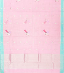 Baby Pink Handloom Kota Silk Saree With Meena Bird Motifs-KO1050