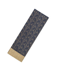 Navy Blue Woven Mysore Silk Saree With Peacock Vine Motifs-MS3306