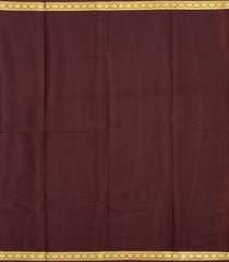 Red Woven Mysore Silk Saree With Contrast Border-MS3844