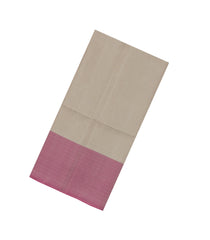 Taupe Handloom Soft Silk Saree With Floral Motifs-SO4611