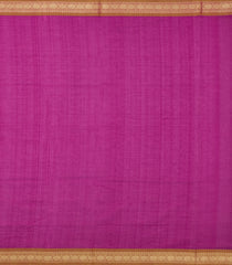 Magenta Handloom Silk Cotton Saree With Kamalam Buttas & Contrast Border-SC3997