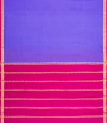 Purple Woven Mysore Silk Saree With Contrast Border-MS3857