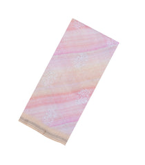 Multicolour Handloom Linen Saree With Printed & Embroidered Floral Motifs-LI0787