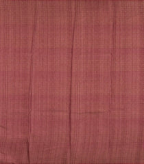 Taupe Printed Synthetic Tussar With Contrast Zari Border-SY0294