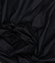 Black Printed Jaipur Cotton Saree With Printed ELephant Motifs-JC1924