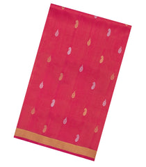 Crimson Handloom Uppada Silk Saree With Meena Buttas-UP0421