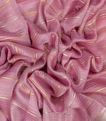 Lavender Woven Banarasi Organza Silk Saree With Stripes-BE1684