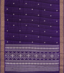Violet Printed Synthetics Dola Zari Lining With Jacquard Zari Border-BL5170