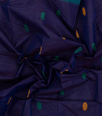 Violet Woven Chettinad Cotton Saree With Buttas-CN1872