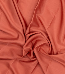 Dusty Peach Woven Mysore Silk Saree With Contrast Zari Border-MS3638