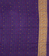 Purple Woven Art Dupion Saree With Meena Floral Border-BL5951