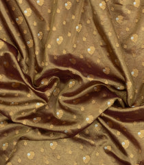 Gold Woven Dupion Silk Saree With Buttas & Meena Borders-DS0590