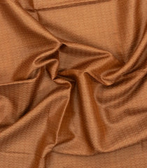 Sandal Woven Tussar Silk Saree With Chevron Motifs-TU3556