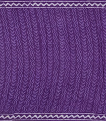 Purple Printed Jaipur Cotton Saree With Floral Motifs-JC1592