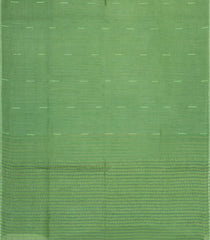Cardamom Green Woven Tussar Silk Saree With Stripes-TU3291