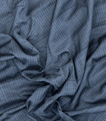 Grey Handloom Gadwal Silk Cotton Saree With Stripes-GA0378