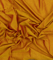Oil Mustard Woven Chirala Cotton Saree With Printed Blouse-CR1504