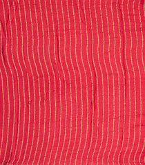 Red Woven Mysore Silk Saree With Floral Zari Buttas-MS3074