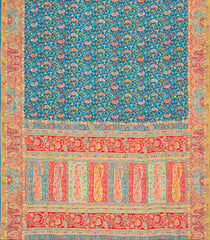 Blue Woven Pashmina Silk Saree With Meena Floral Motifs -EN1780