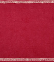 Crimson Printed Jaipur Cotton Saree With Floral Motifs-JC1816