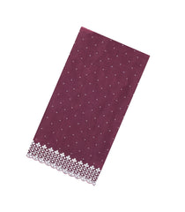 Maroon Woven Satin Silk Saree With Stone Work Embroidery -EN2116
