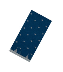 Navy Blue Woven Bengal Cotton Saree With Coin Motifs-BG1806