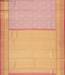 Crimson Woven Tissue Silk Saree With Floral Zari Motifs-KA15561