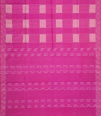 Pink Woven Art Bhagalpur Cotton Saree With Thread & Zari Checks-SY0273