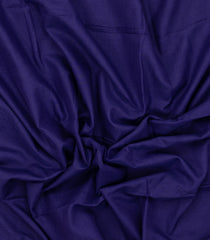 Violet Woven Bengal Cotton Saree With Contrast Border-BG1745