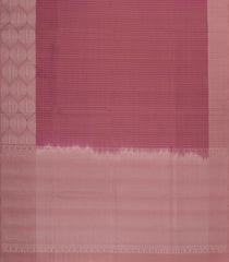 Dusty Pink Handloom Soft Silk Saree With Checks & Floral Border-SO4594