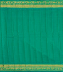 Mango Yellow Handloom Gadwal SICO Saree With Cotton Body & Silk Border-GA0408