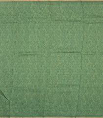 Green Printed Tussar Silk Saree With Floral Motifs-TU3627