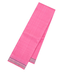 BubbleGum Pink Handloom Kanchipuram Silk Saree With Zari Border-KA16202