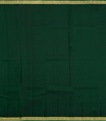 Bottle Green Handloom Kanchipuram Silk Saree With Buttas-KA15214
